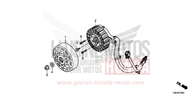 A.C.G. STARTER for PCX 125 PEARL HAVANA BROWN (YR284) from 2015